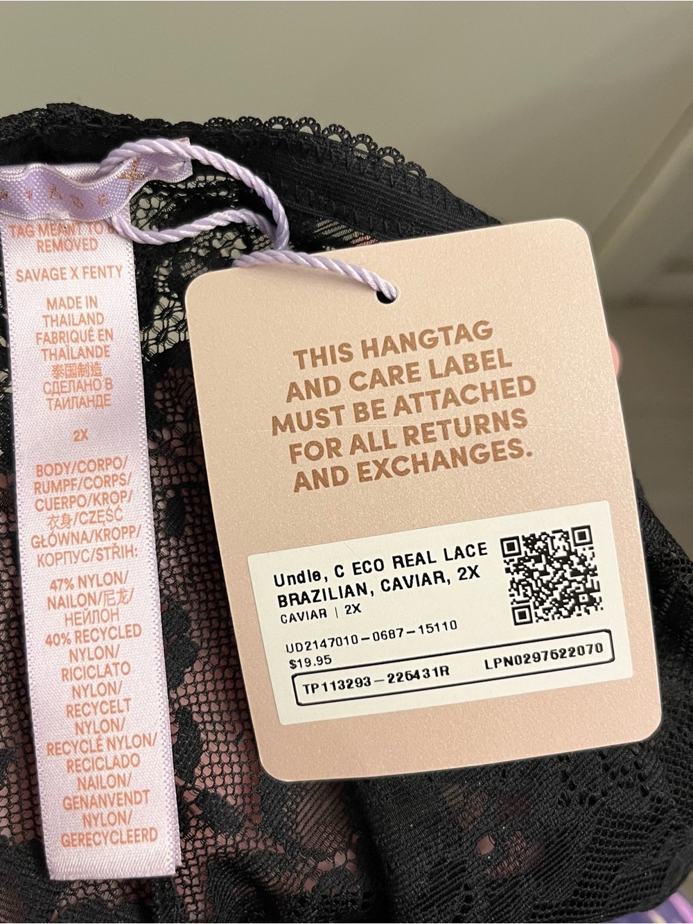 NWT Savage X Fenty Lace Underwear
Size 2X - Picture 2 of 3